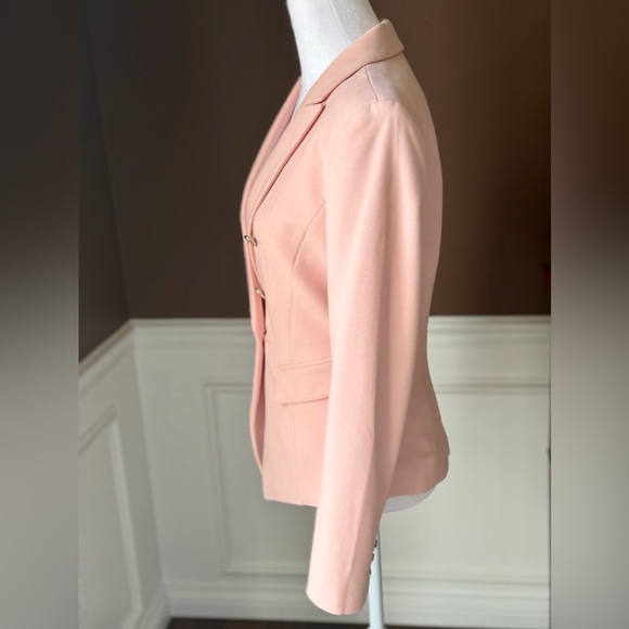 White House Black Market Bouble-Breasted Blazer Pink Size 0 - Picture 2 of 16
